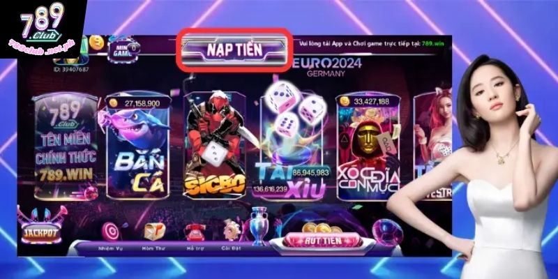 789club hỗ trợ nạp tiền qua ngân hàng trực tuyến siêu an toàn